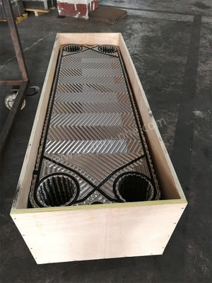 200V/380V Тихий чистый флангельный газовый теплообменник NBR EPDM Viton для превосходного теплопередачи