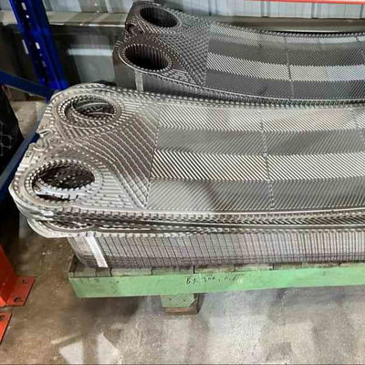 Площадь теплопередачи Медная теплообменная пластина с НБР EPDM Viton Gasket